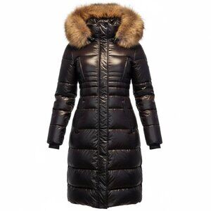 Carbon 38 Hooded Puffer Jacket - M